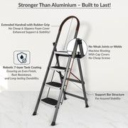 Hunter 7 Step Gray Ladder